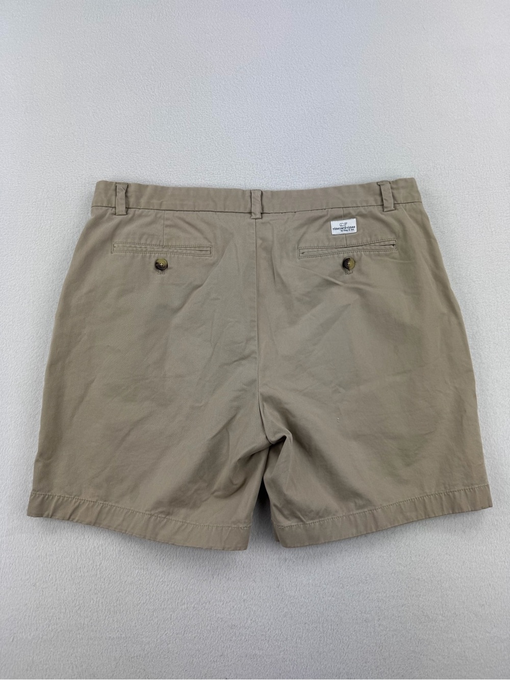 Vineyard Vines Men’s Stretch Breaker Chink Khaki Shorts 7” Inseam Size 35